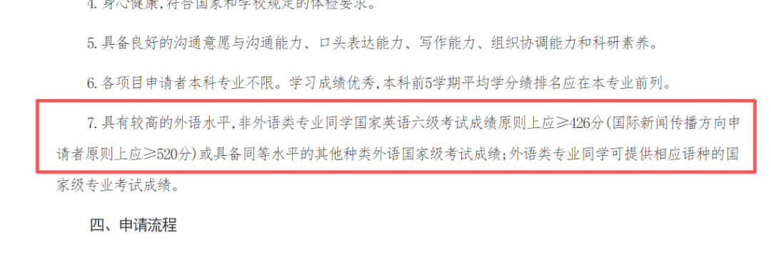 考研择校四六级限制