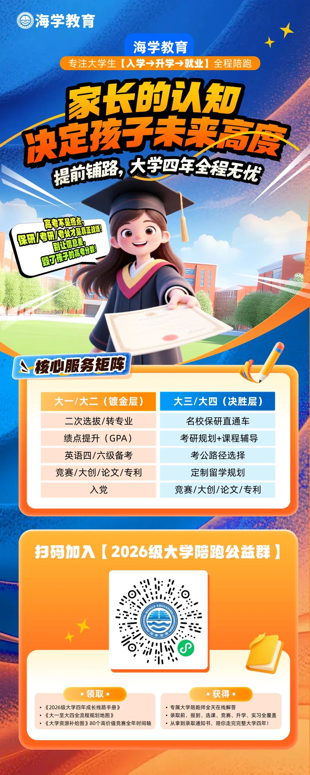 2026级大学陪跑公益群二维码